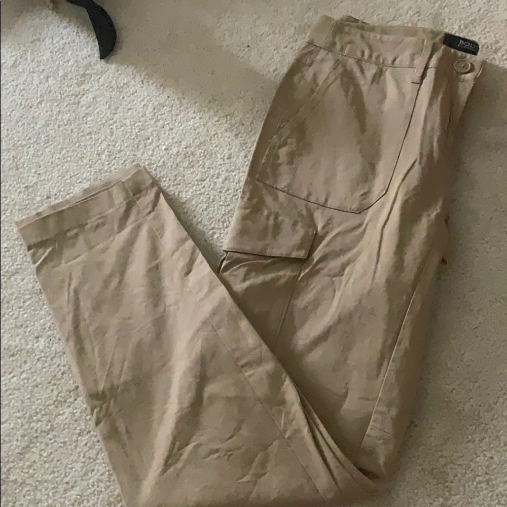 Body by Victoria Khaki Skinny Cargo Pants Sz 2 NWT